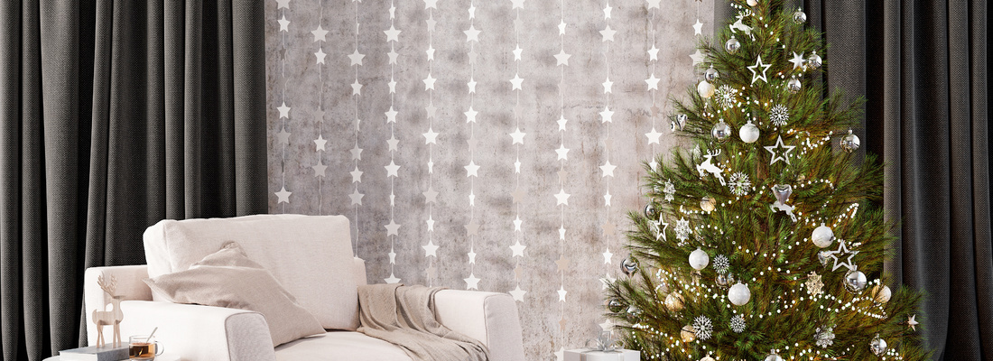 Decorative Christmas curtains