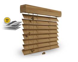 Wooden blind 50mm, string ladder