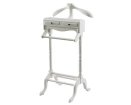 Suport de haine Chester 125cm alb