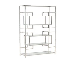 Bibliotecă Hypnose argintie 115x40x202cm