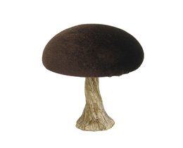 Ciupercă de catifea Dekoracja 10 cm maro