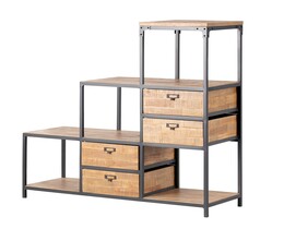 Bibliotecă Factory 120 x 41 x 128 cm