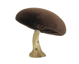 Ciupercă de catifea Dekoracja 12 cm maro
