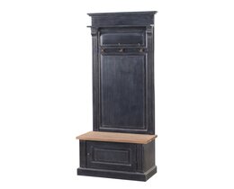 Corp de hol Bradford 79x45x210 negru vechi și natural