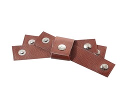 Zestaw obrączek na serwetki Eco Leather 4szt. maro