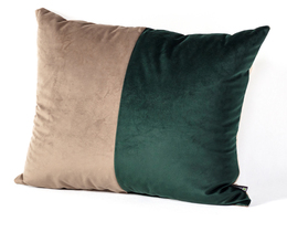 Poduszka Patchwork kwadratowa bej verde