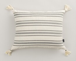 Husă de pernă pentru pernă Linea Graphite Tassel 45x45 cm
