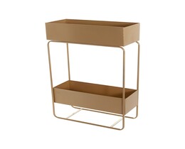 Suport plante/Dulap bar Wiggo gold 61x25x91cm