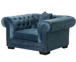 Fotoliu Chesterfield Classic Velvet Midnight 118x96x77cm