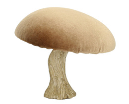 Ciupercă de catifea Dekoracja 17 cm caramel