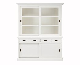 Vitrină Milton cu 4 sertare 144x53x226cm
