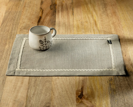 Set de 2 șervețele de masă cu dantelă 30x40 cm
