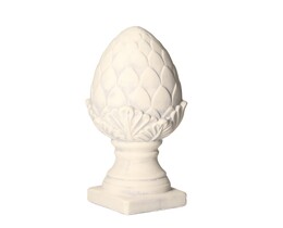 Con decorativ 32cm alb