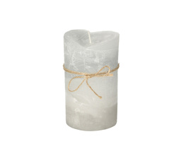 Świeca Dorotea 15 cm cristal gri