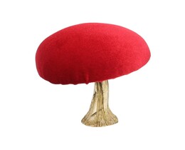 Taburet de ciupercă Figurka din catifea 12 cm