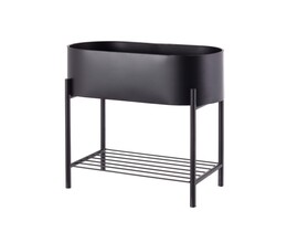 Suport pentru plante Valery Duo 40x19x45cm negru