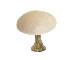 Ciupercă de catifea Dekoracja 10 cm bej