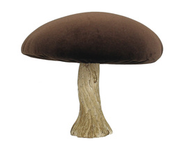 Ciupercă de catifea Dekoracja 17 cm maro