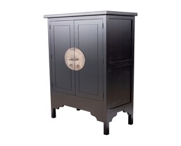 Bufet dulap modern 104x56x170cm negru