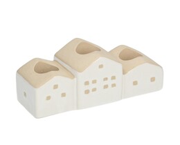 Świecznik Hauses 13x5x7cm alb