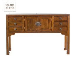Masă consolă Ibuku maro 120x38x95cm