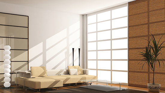 Jaluzele interioare din material textil