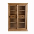 Display cabinet Chantal 115x40x158cm with 2 drawers