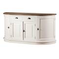 Chest of drawers Brighton 4 doors + 2 drawers white&natural